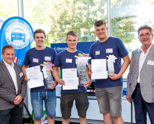 Platz 1 bis 3 mit Stoff und Aichwalder